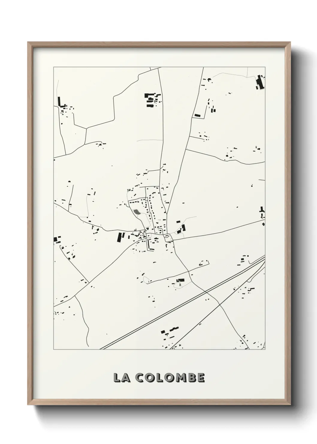 Une affiche de carte sur La Colombe