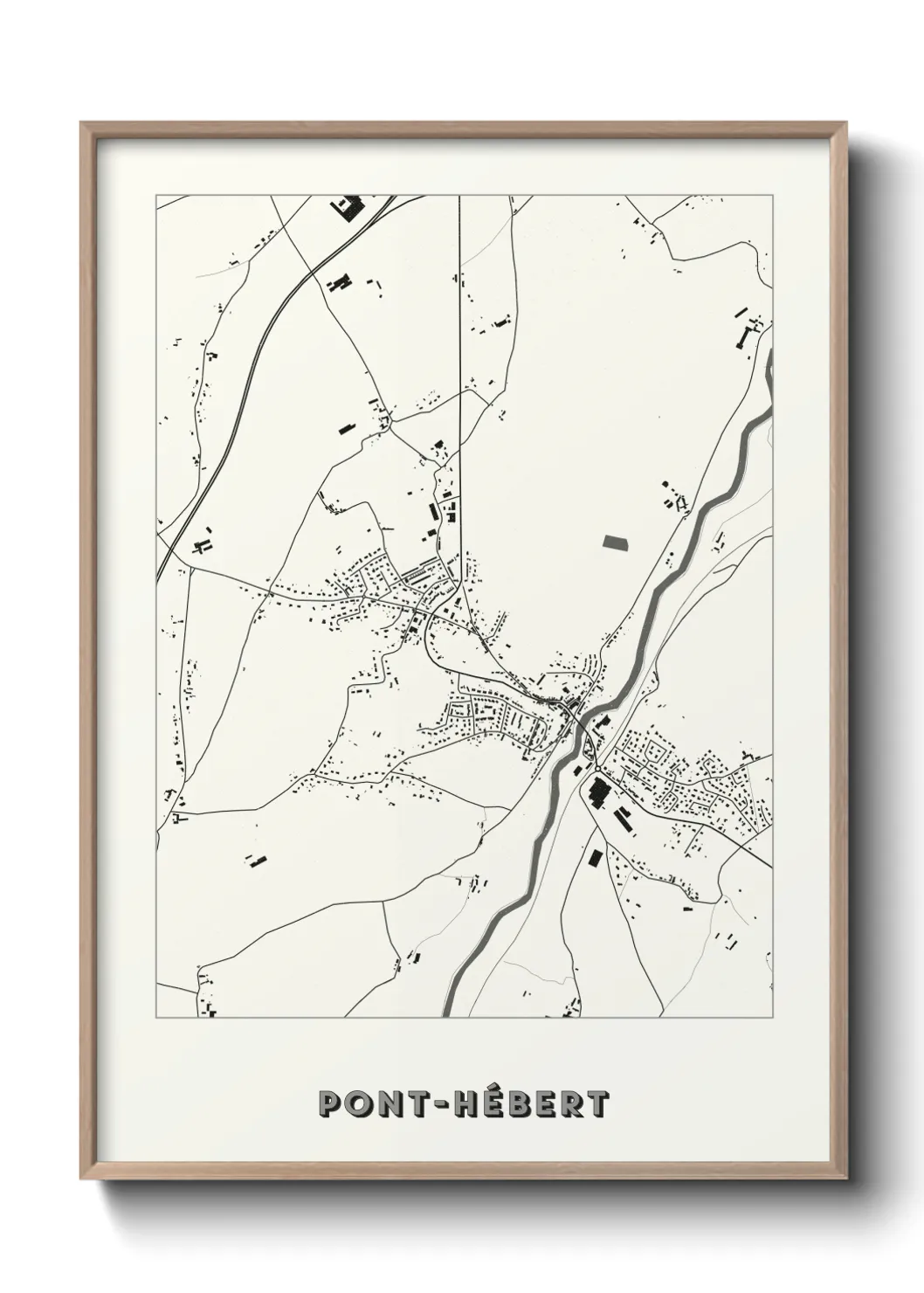 Un poster cartePont-Hébert