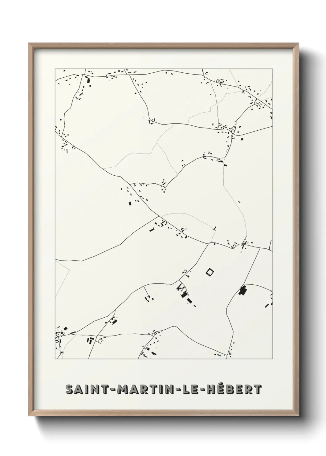 Un poster carteSaint-Martin-le-Hébert