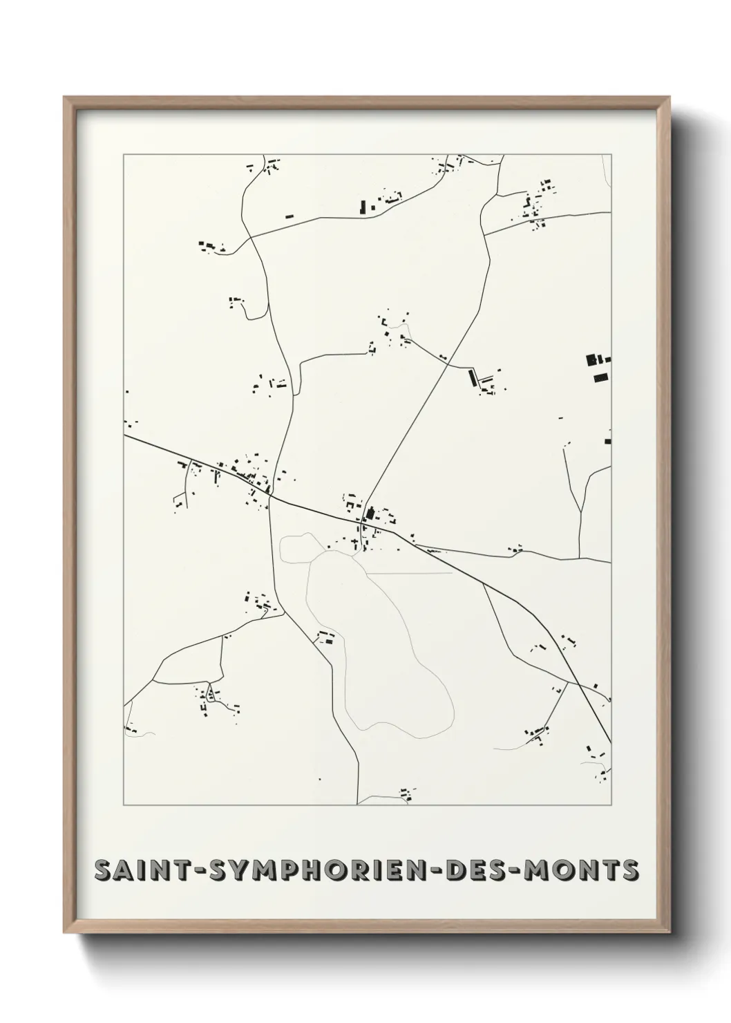 Un poster carteSaint-Symphorien-des-Monts