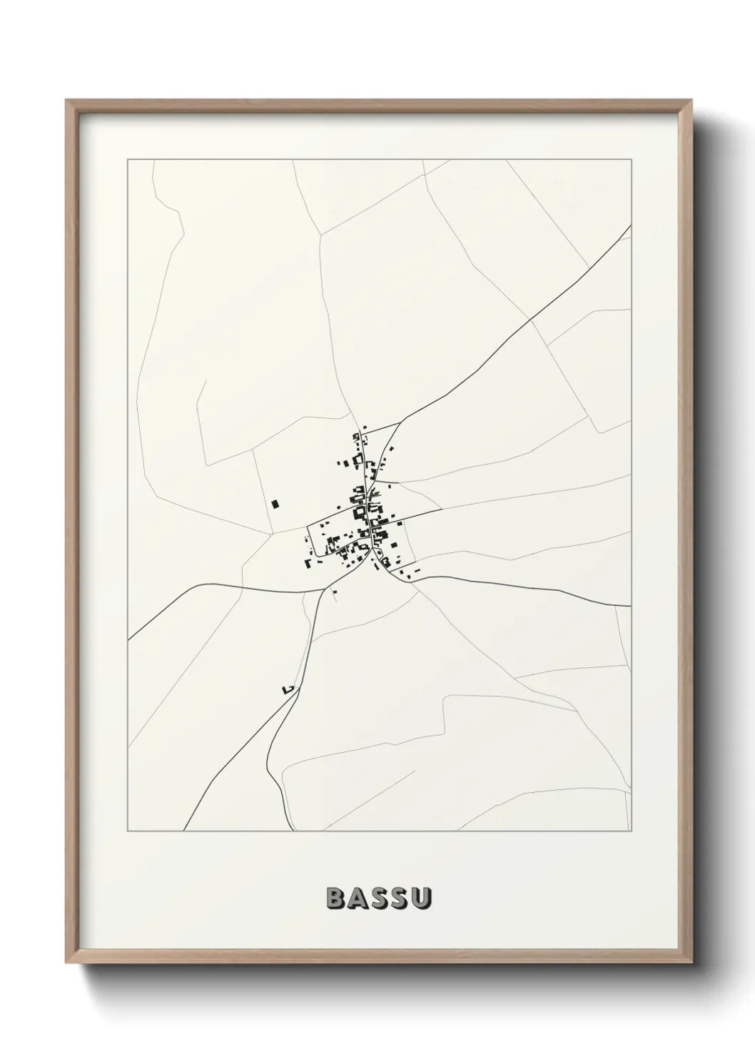 Une affiche de carte sur Bassu