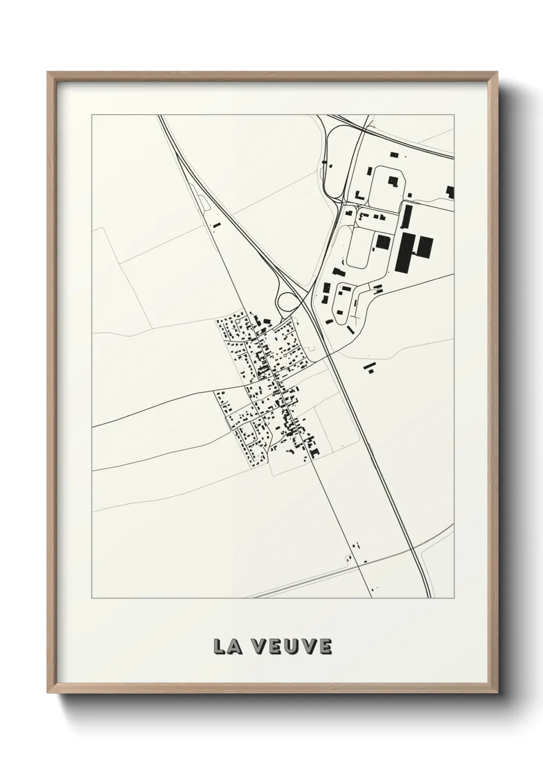 Une affiche de carte sur La Veuve