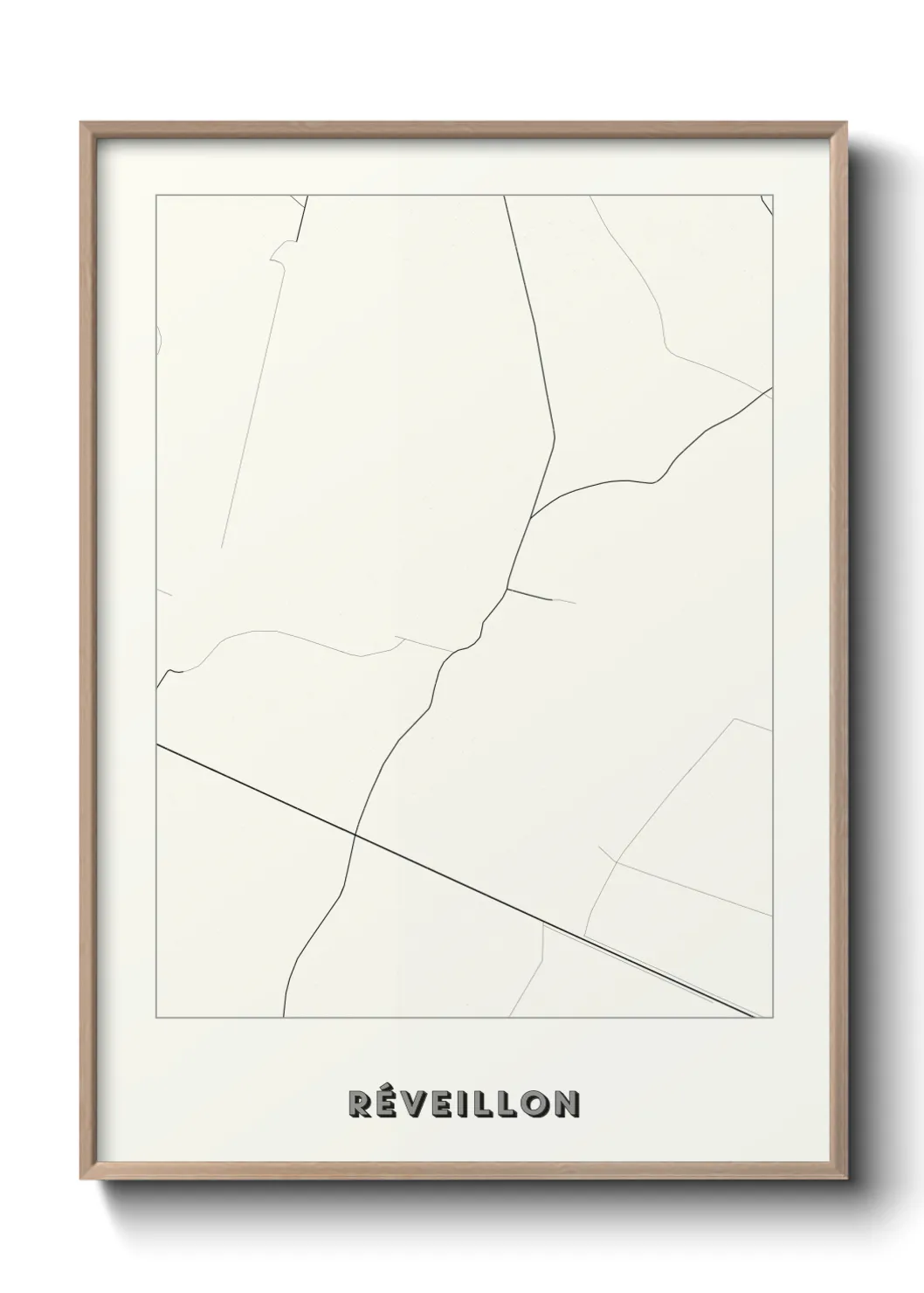 Une affiche de carte sur Réveillon
