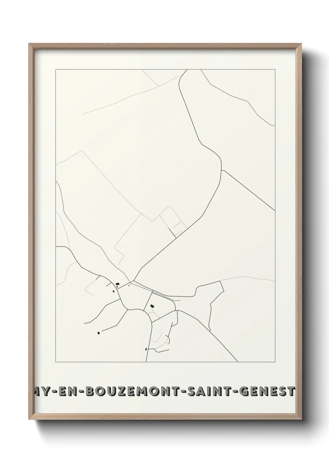 Un poster carteSaint-Remy-en-Bouzemont-Saint-Genest-et-Isson