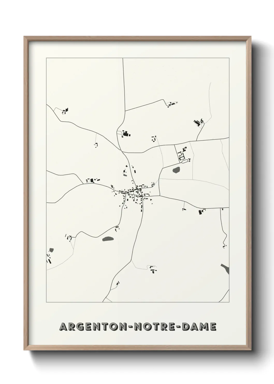 Un poster carteArgenton-Notre-Dame