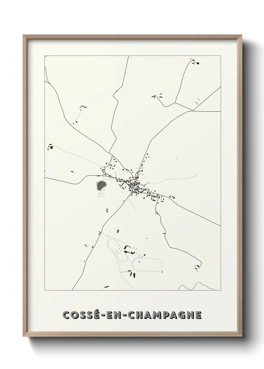 Un poster carteCossé-en-Champagne