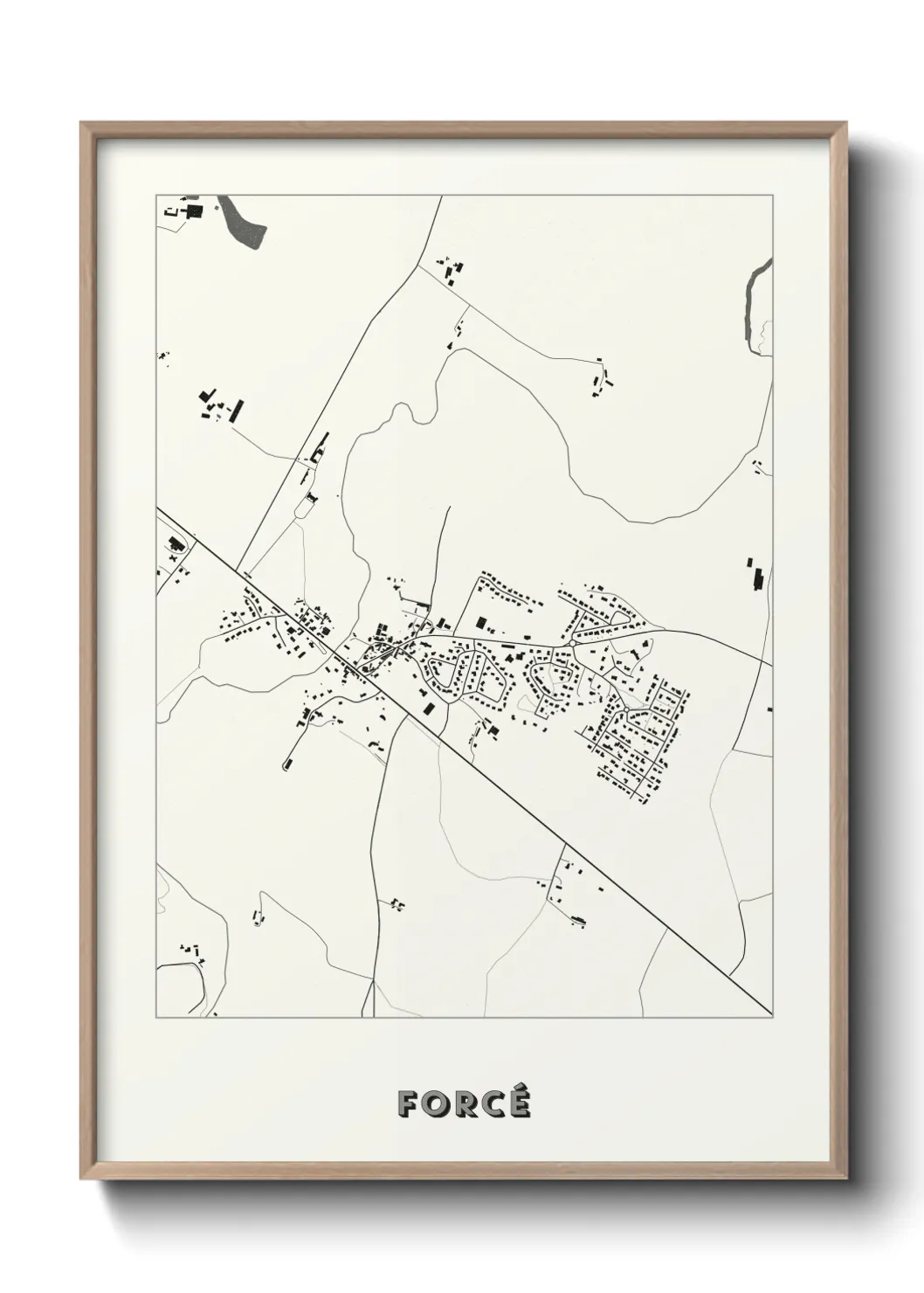 Une affiche de carte sur Forcé