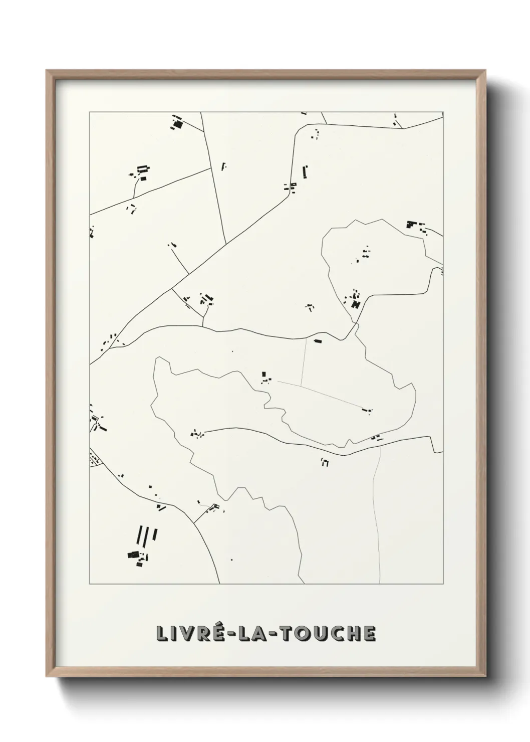 Un poster carteLivré-la-Touche