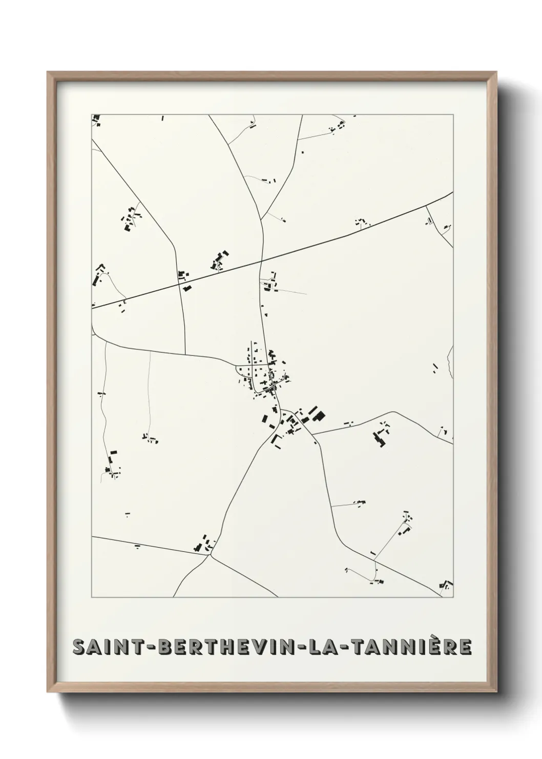 Un poster carteSaint-Berthevin-la-Tannière