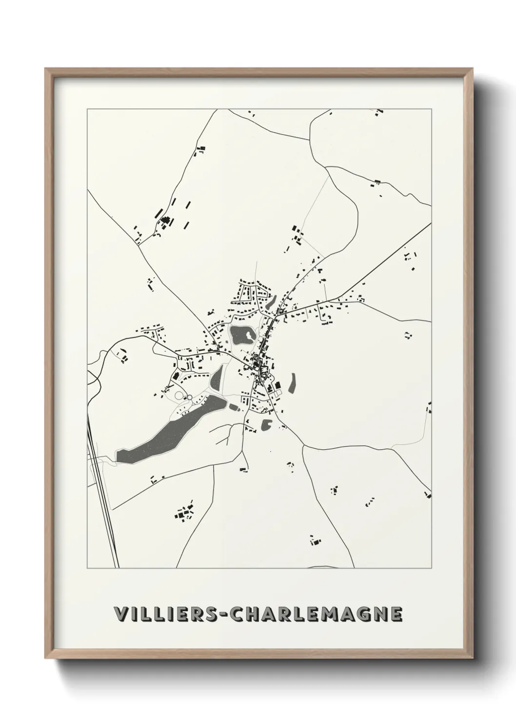Un poster carteVilliers-Charlemagne