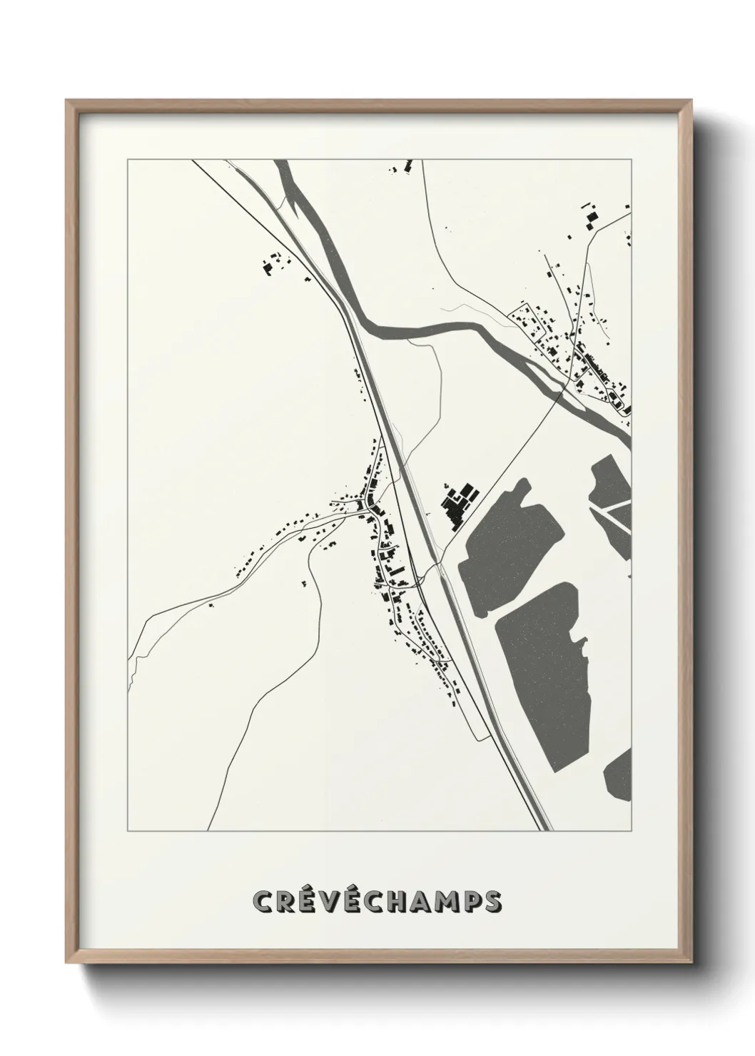 Une affiche de carte sur Crévéchamps