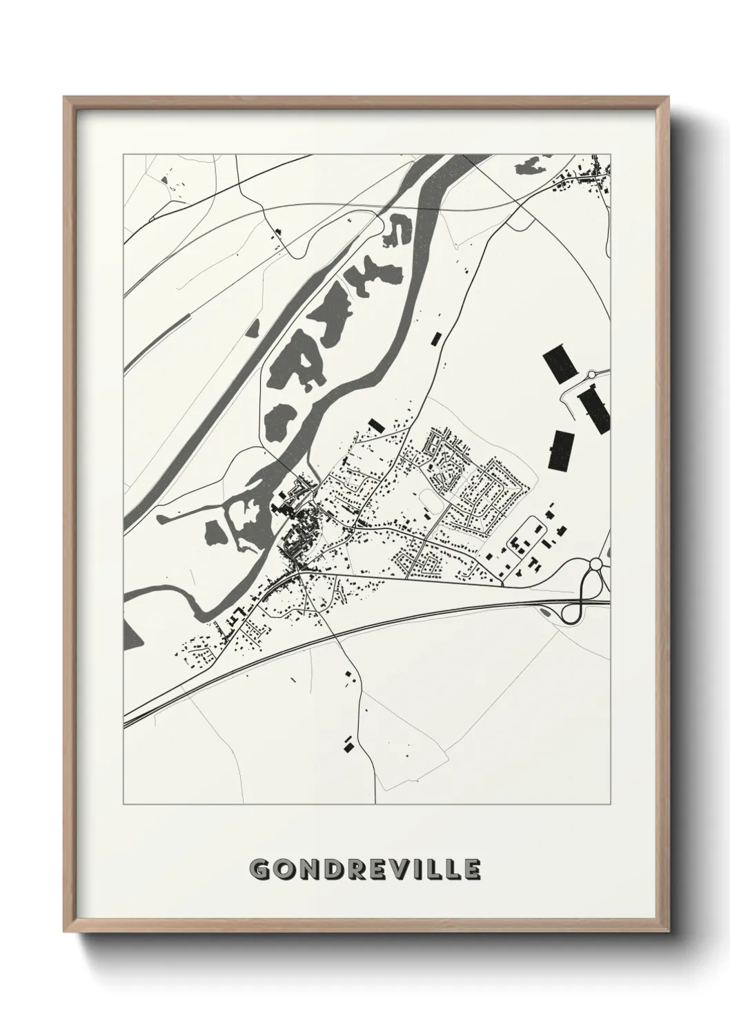Une affiche de carte sur Gondreville