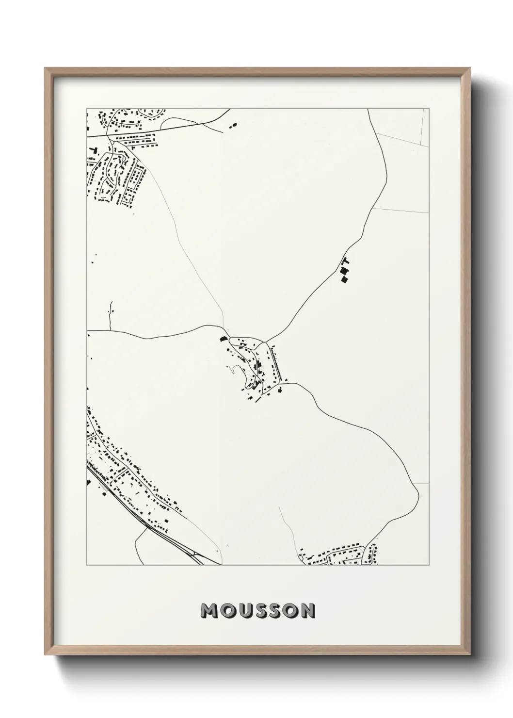 Une affiche de carte sur Mousson