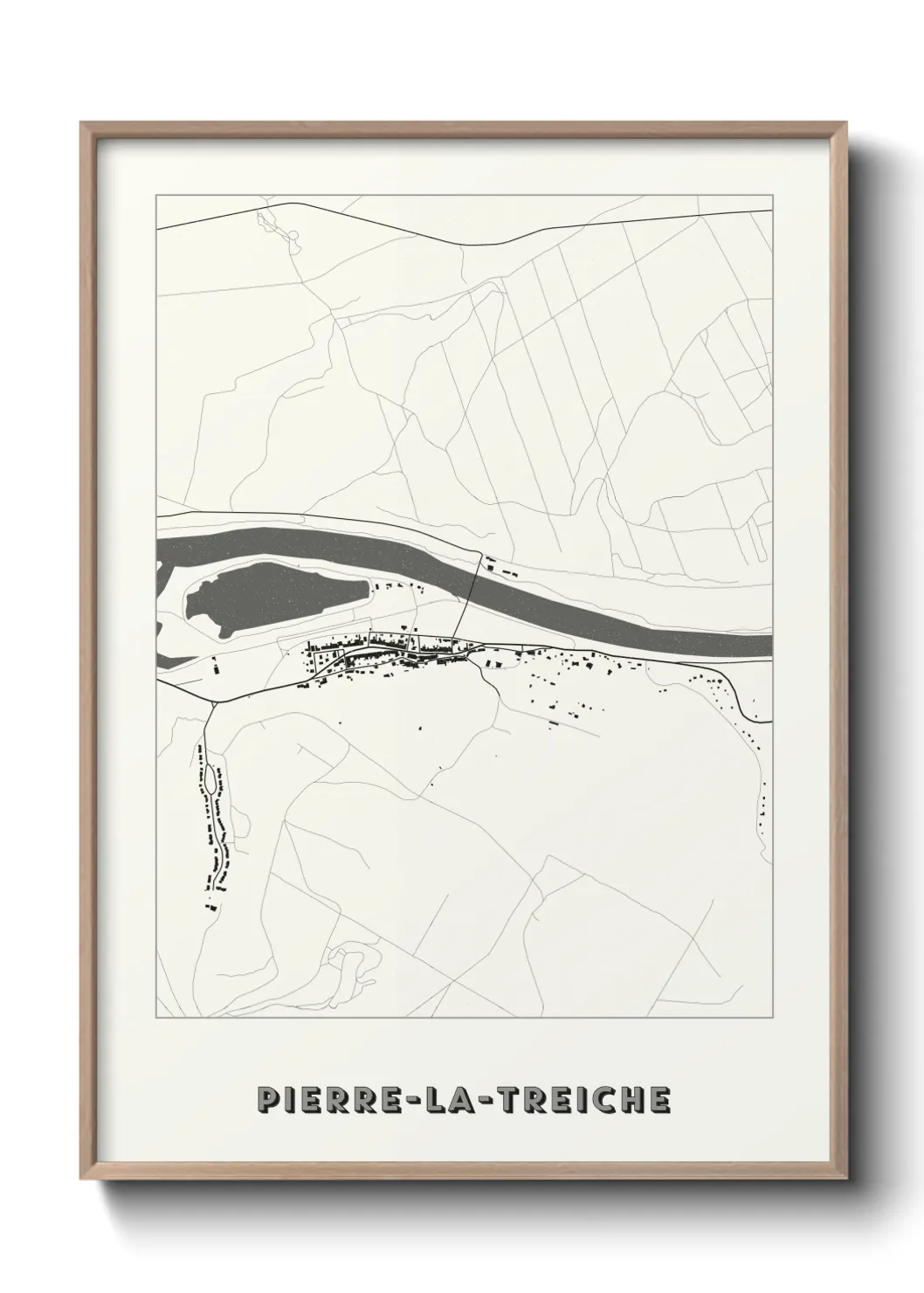 Un poster cartePierre-la-Treiche