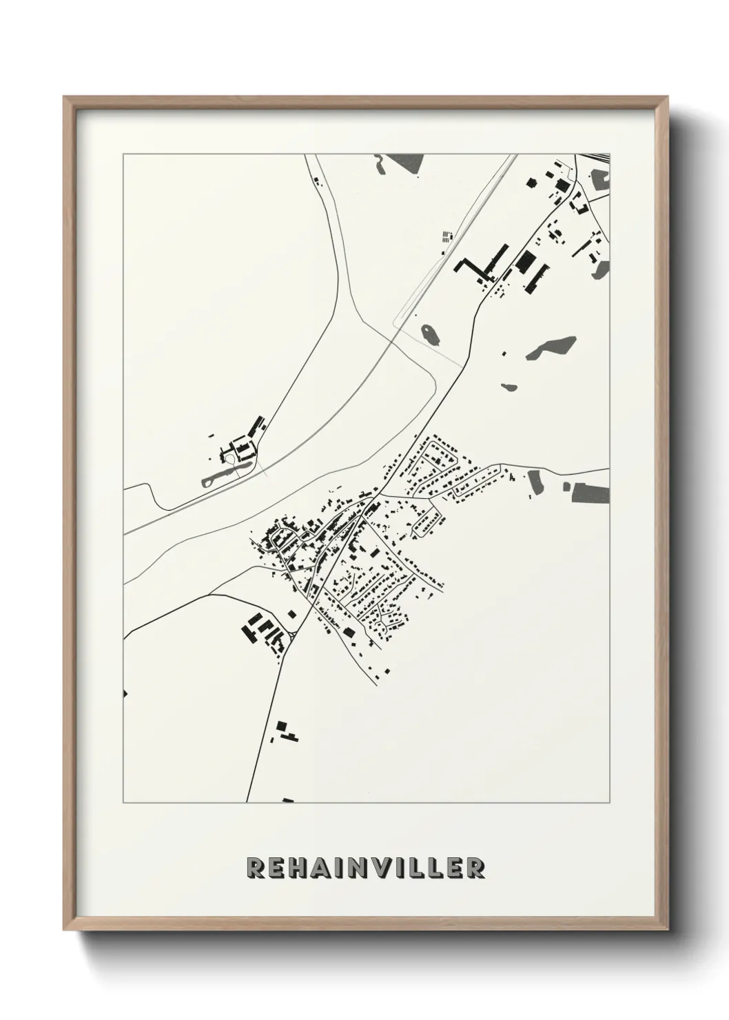 Une affiche de carte sur Rehainviller