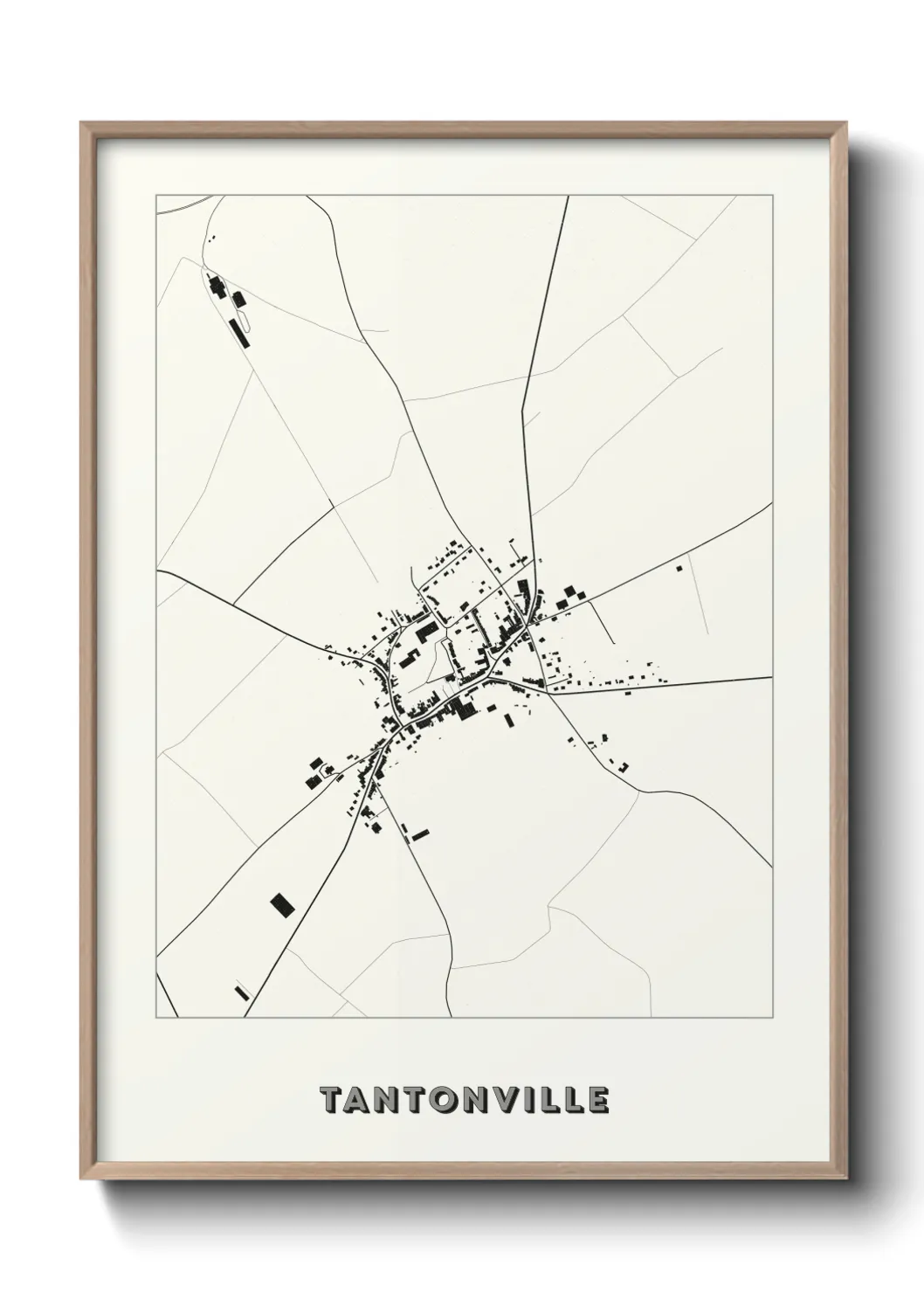 Une affiche de carte sur Tantonville