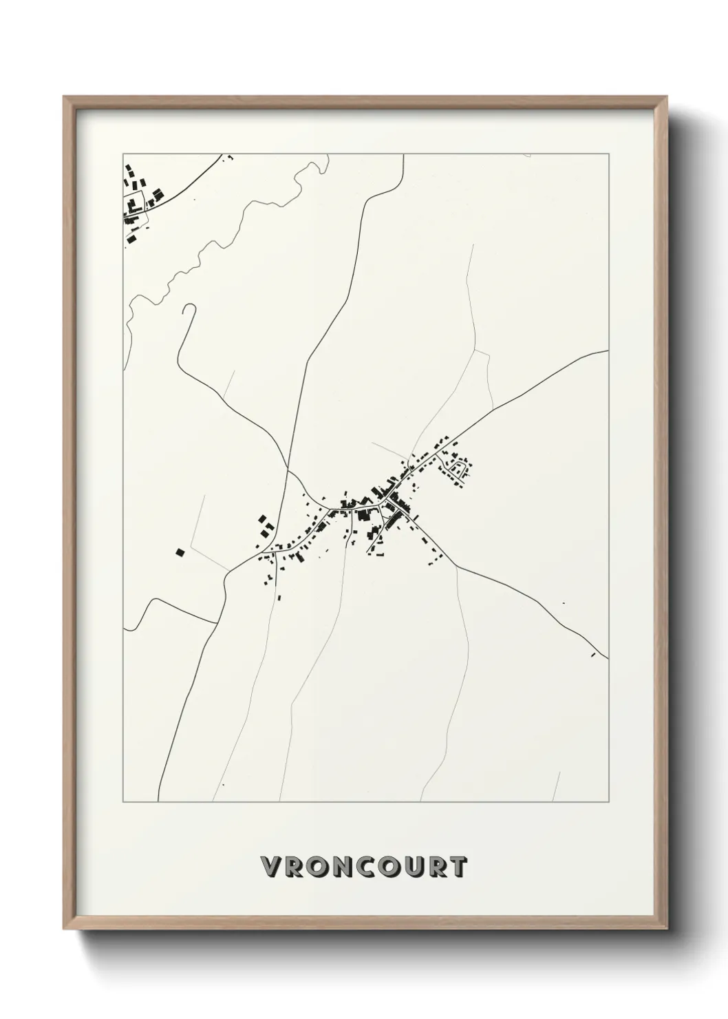 Une affiche de carte sur Vroncourt