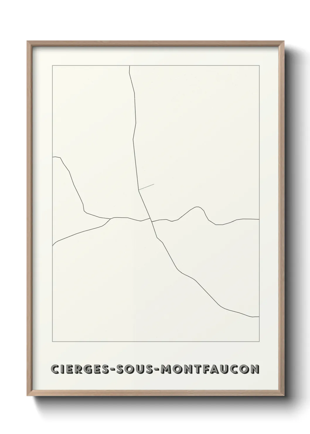 Un poster carteCierges-sous-Montfaucon