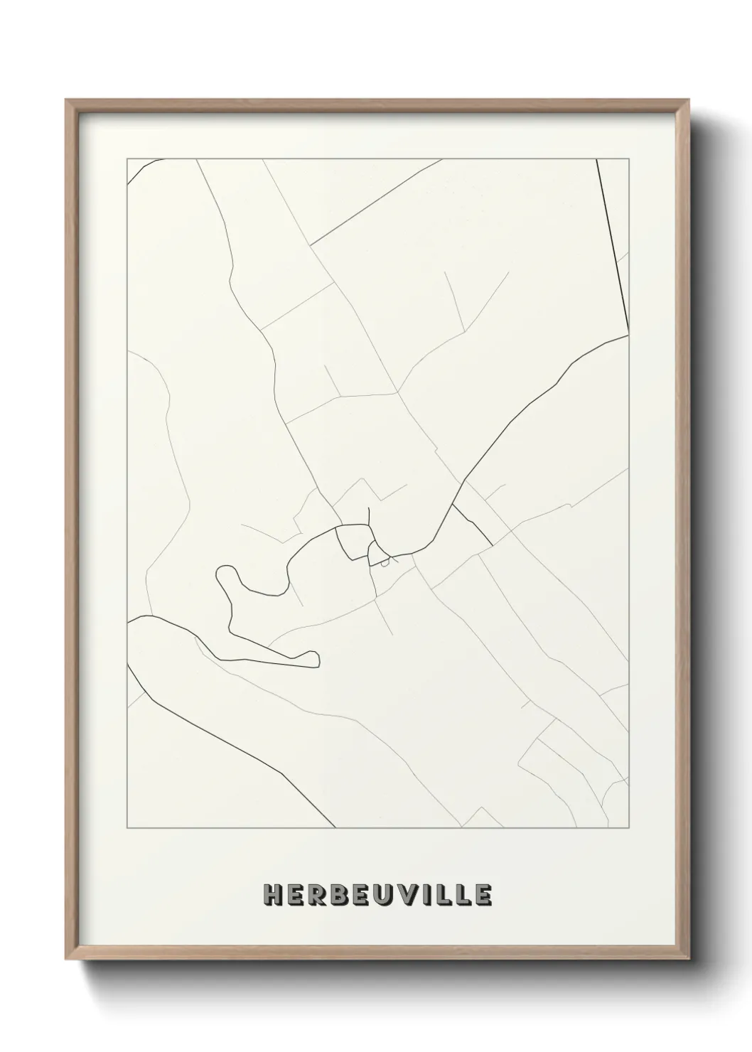 Une affiche de carte sur Herbeuville
