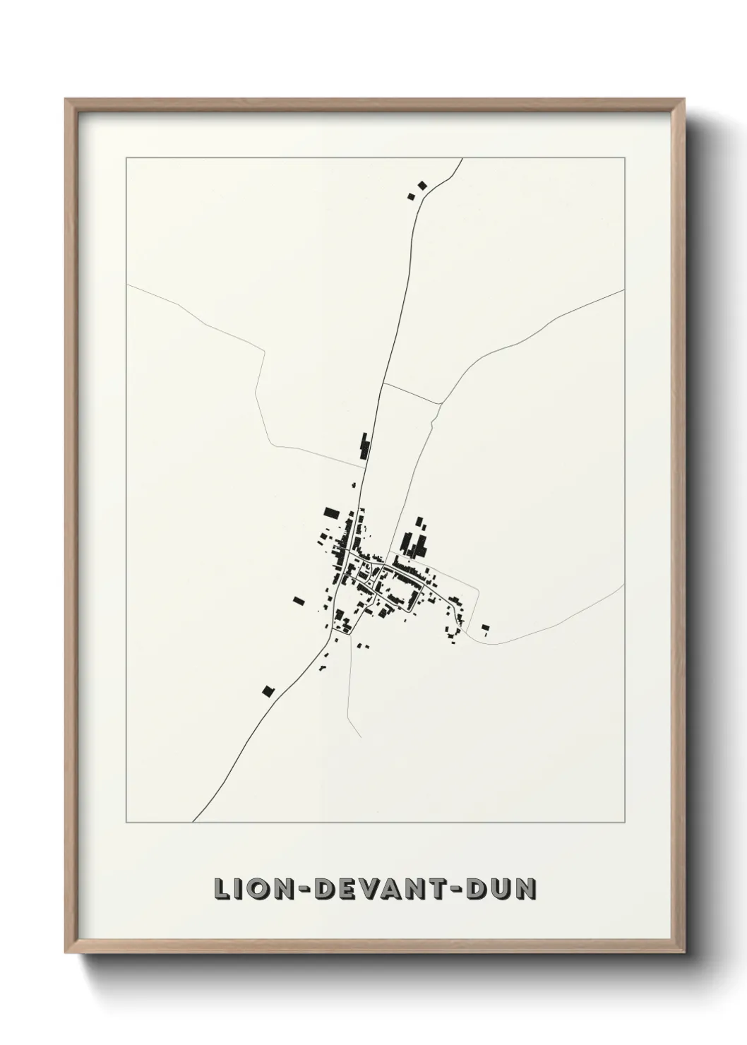 Un poster carteLion-devant-Dun