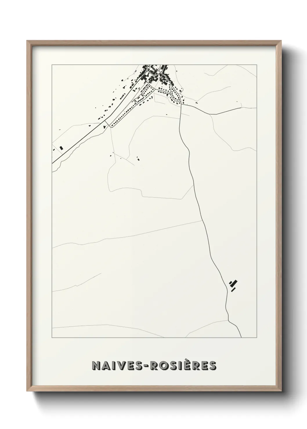 Un poster carteNaives-Rosières