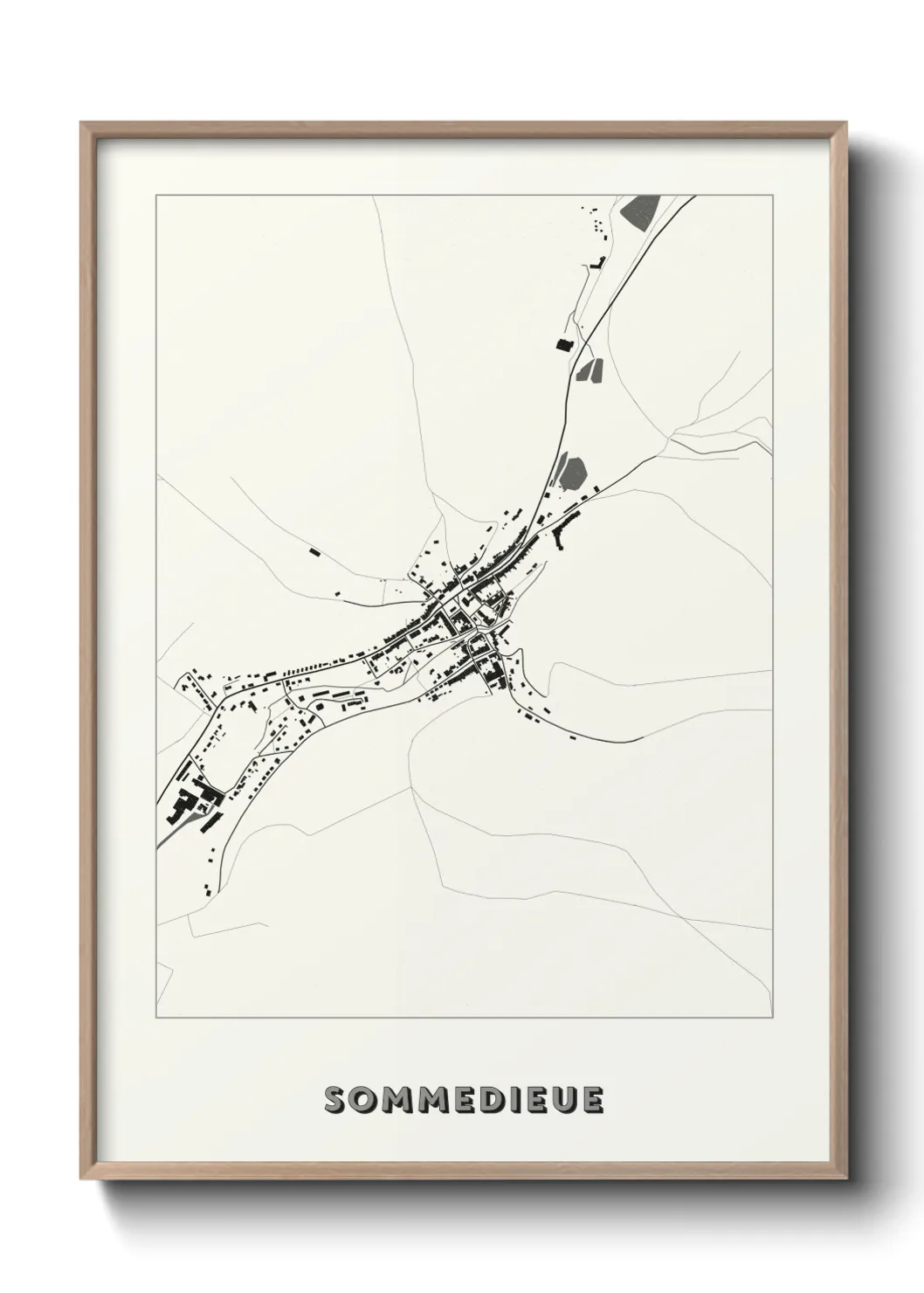 Une affiche de carte sur Sommedieue