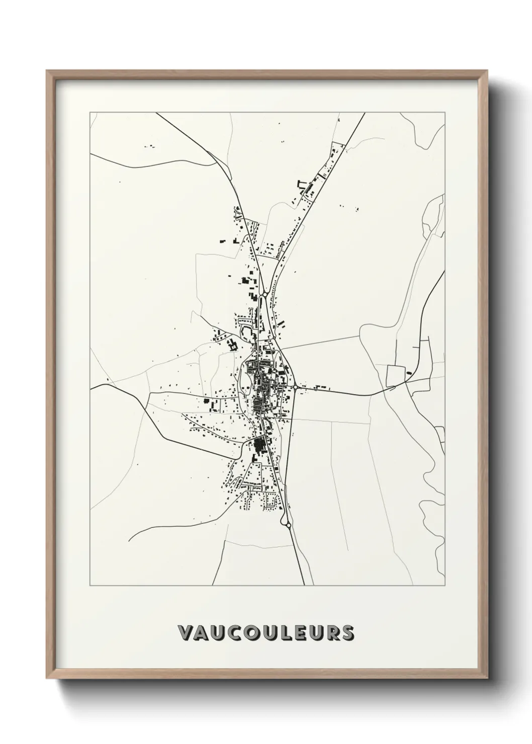 Une affiche de carte sur Vaucouleurs