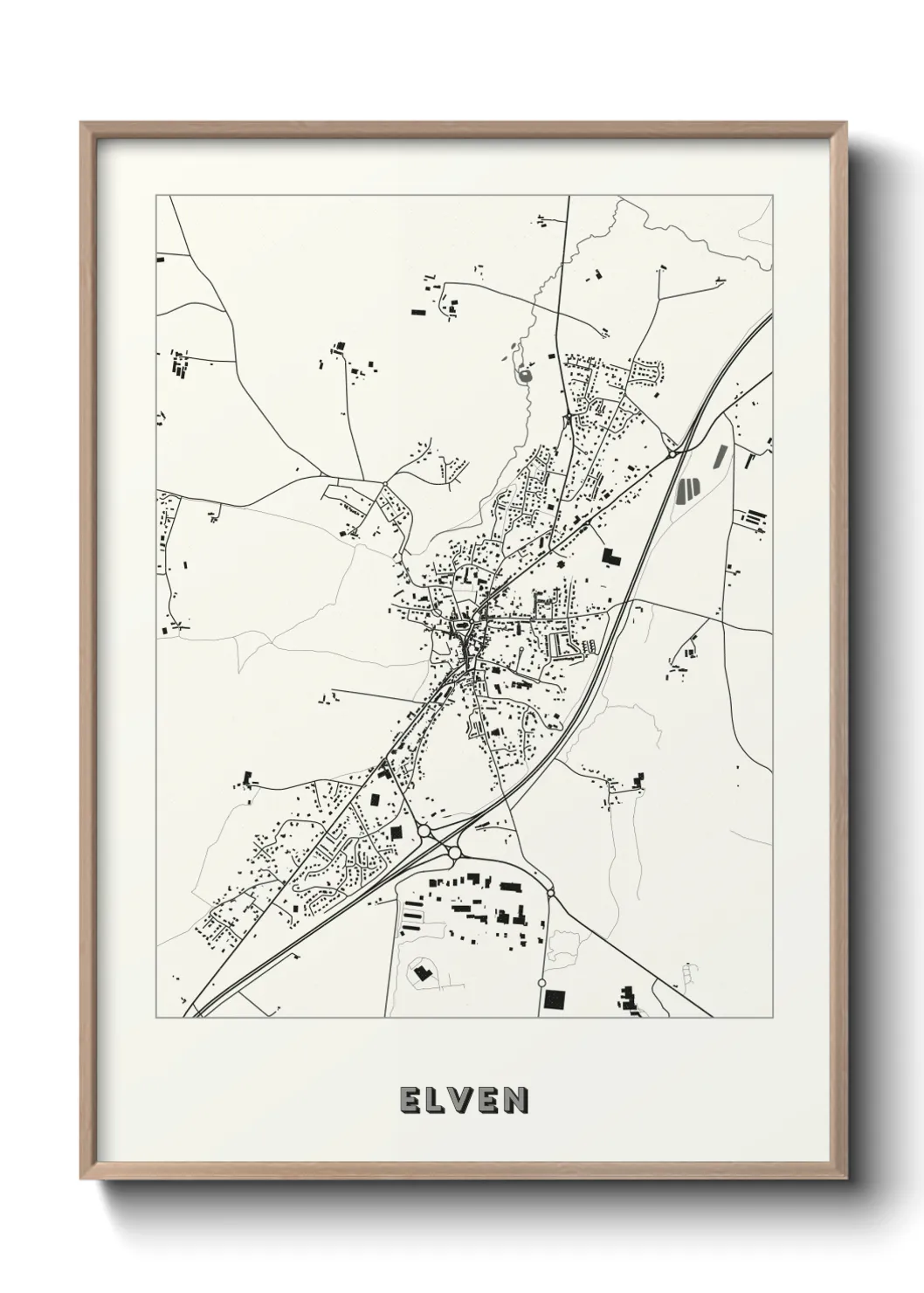 Une affiche de carte sur Elven