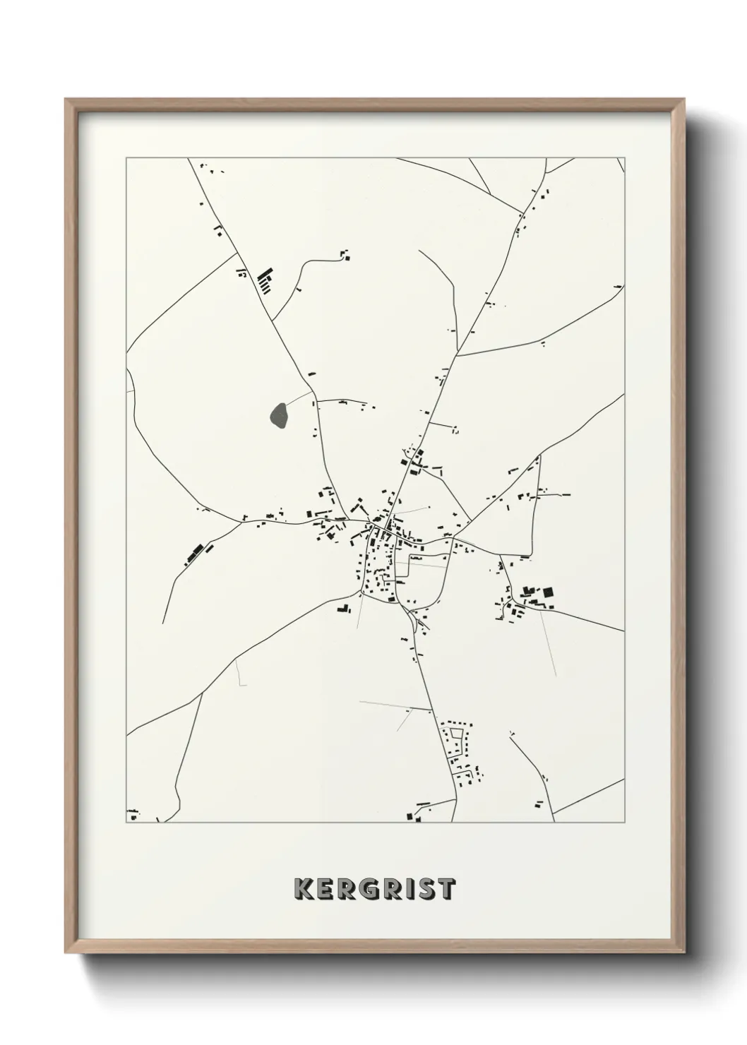 Une affiche de carte sur Kergrist