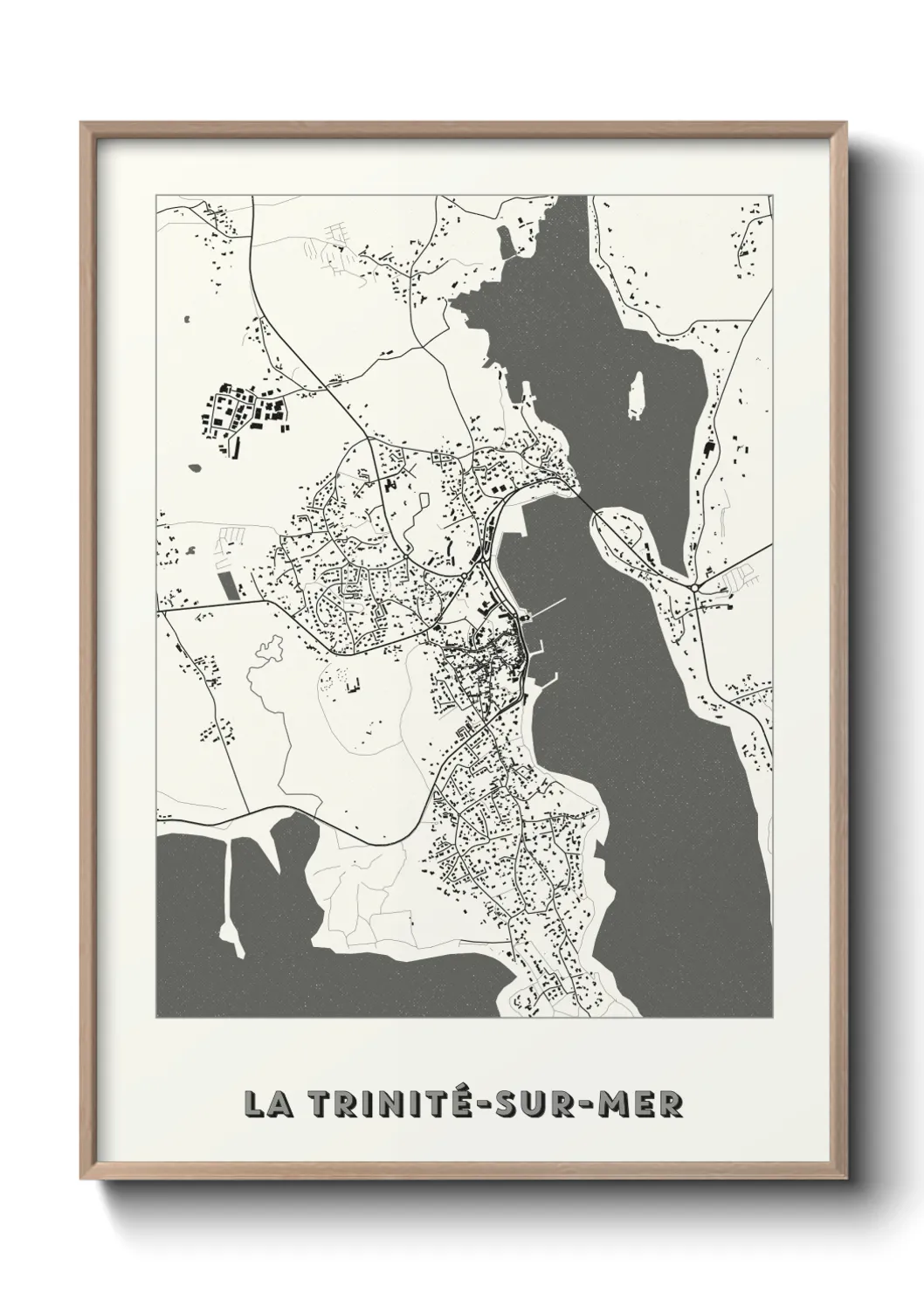 Une affiche de carte sur La Trinité-sur-Mer