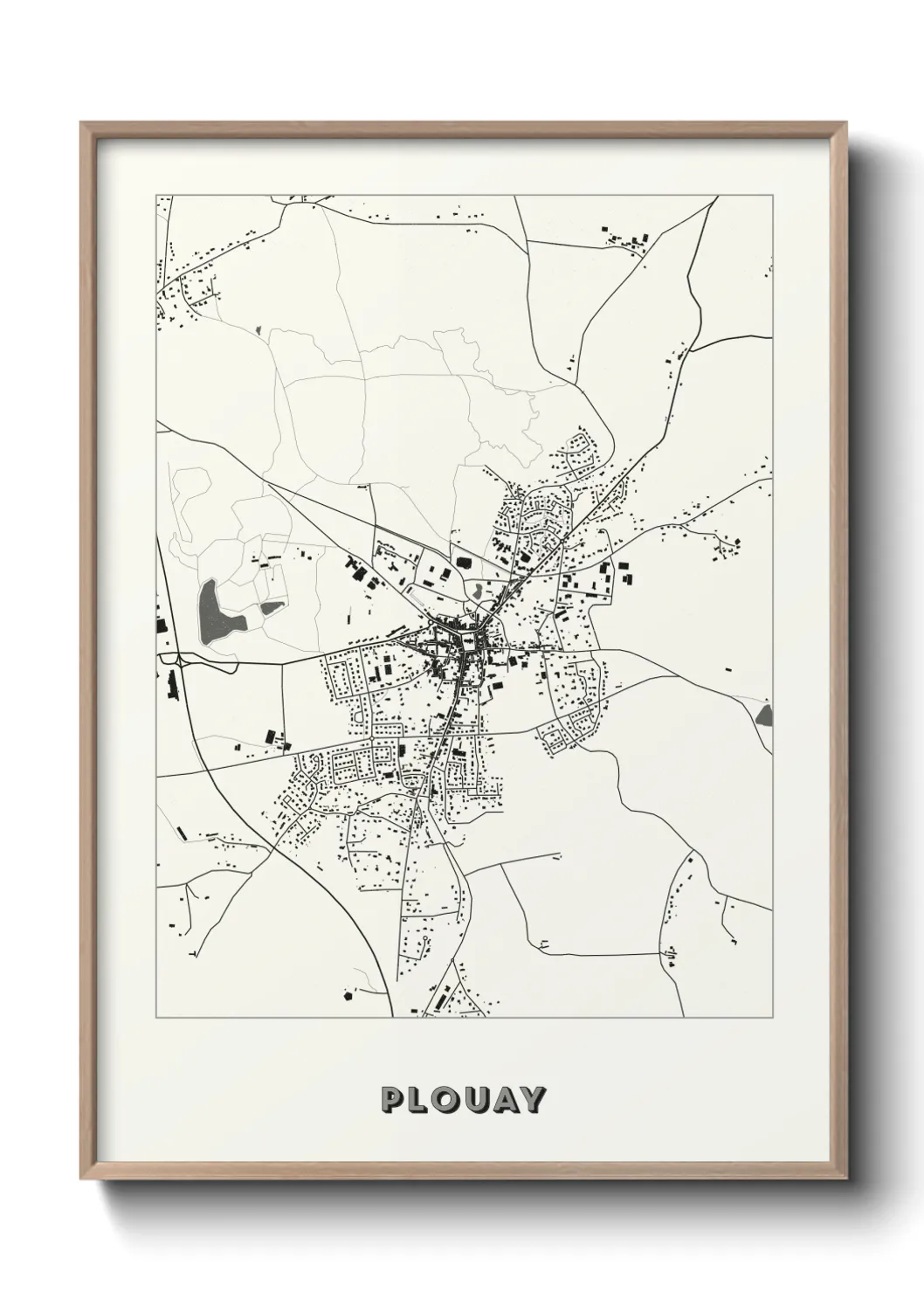 Une affiche de carte sur Plouay