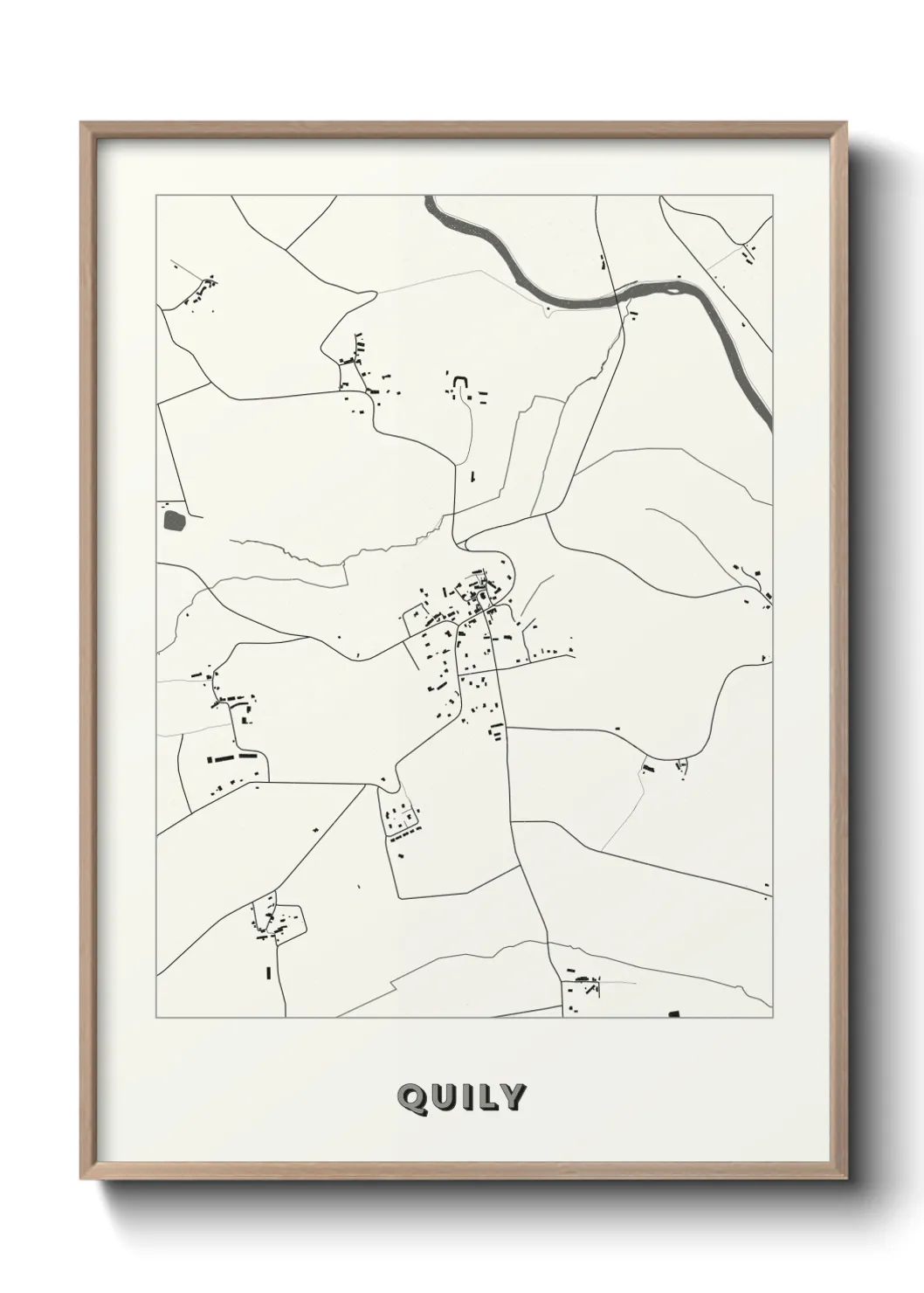Une affiche de carte sur Quily