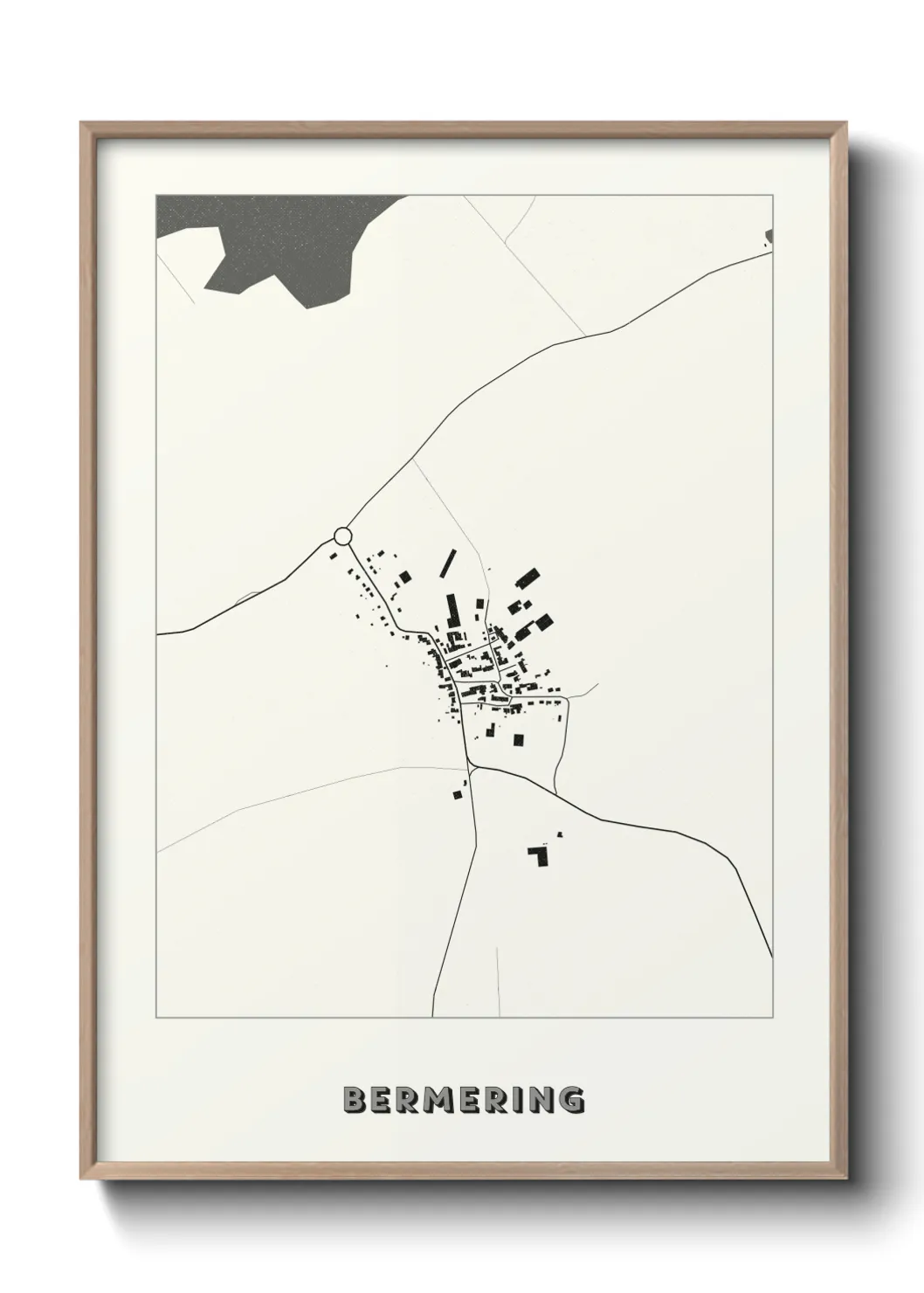 Une affiche de carte sur Bermering