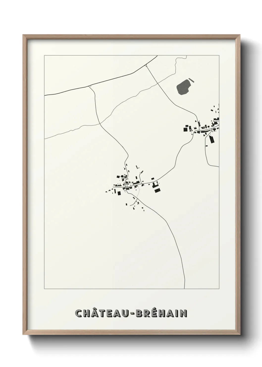 Un poster carteChâteau-Bréhain