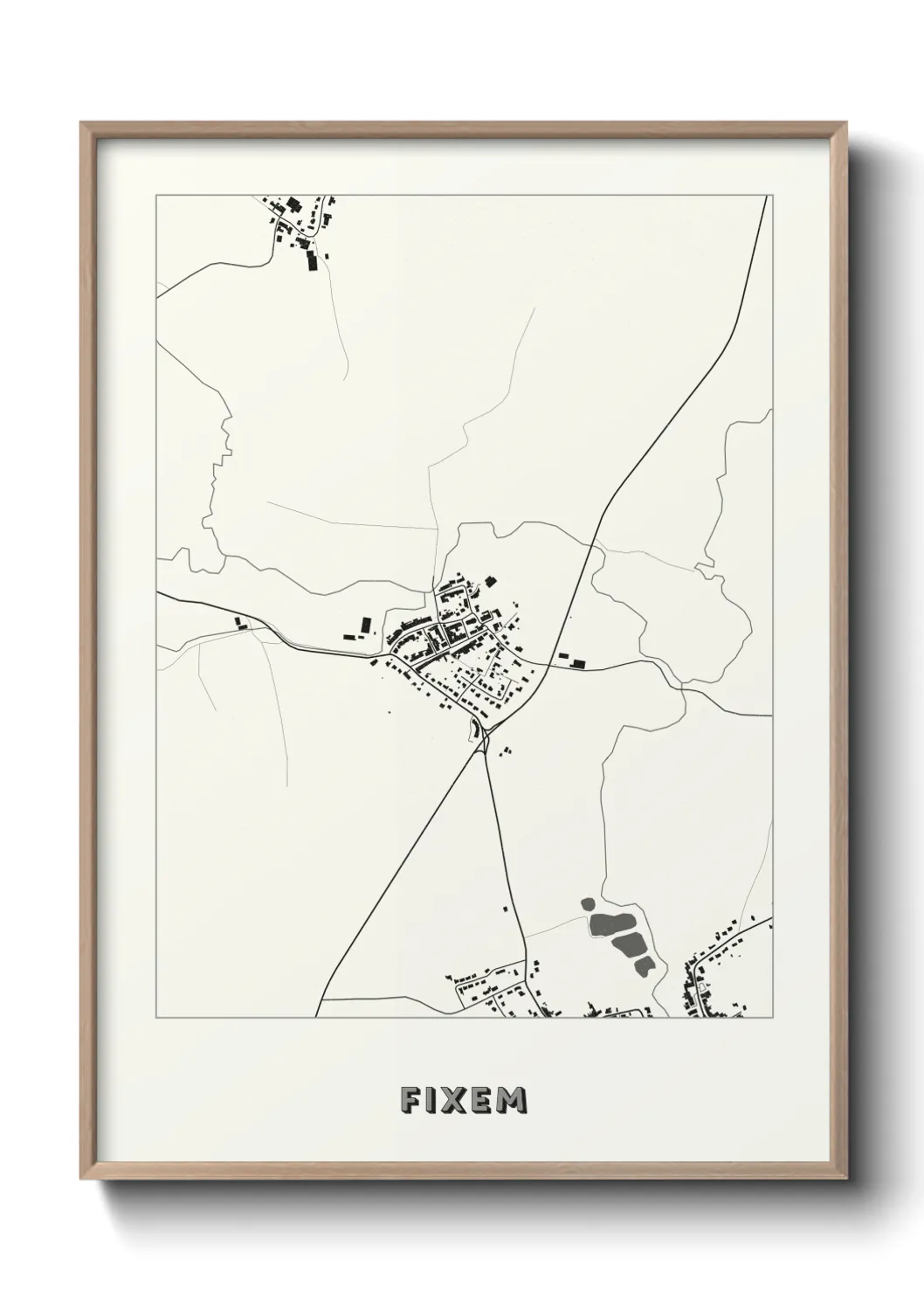 Une affiche de carte sur Fixem