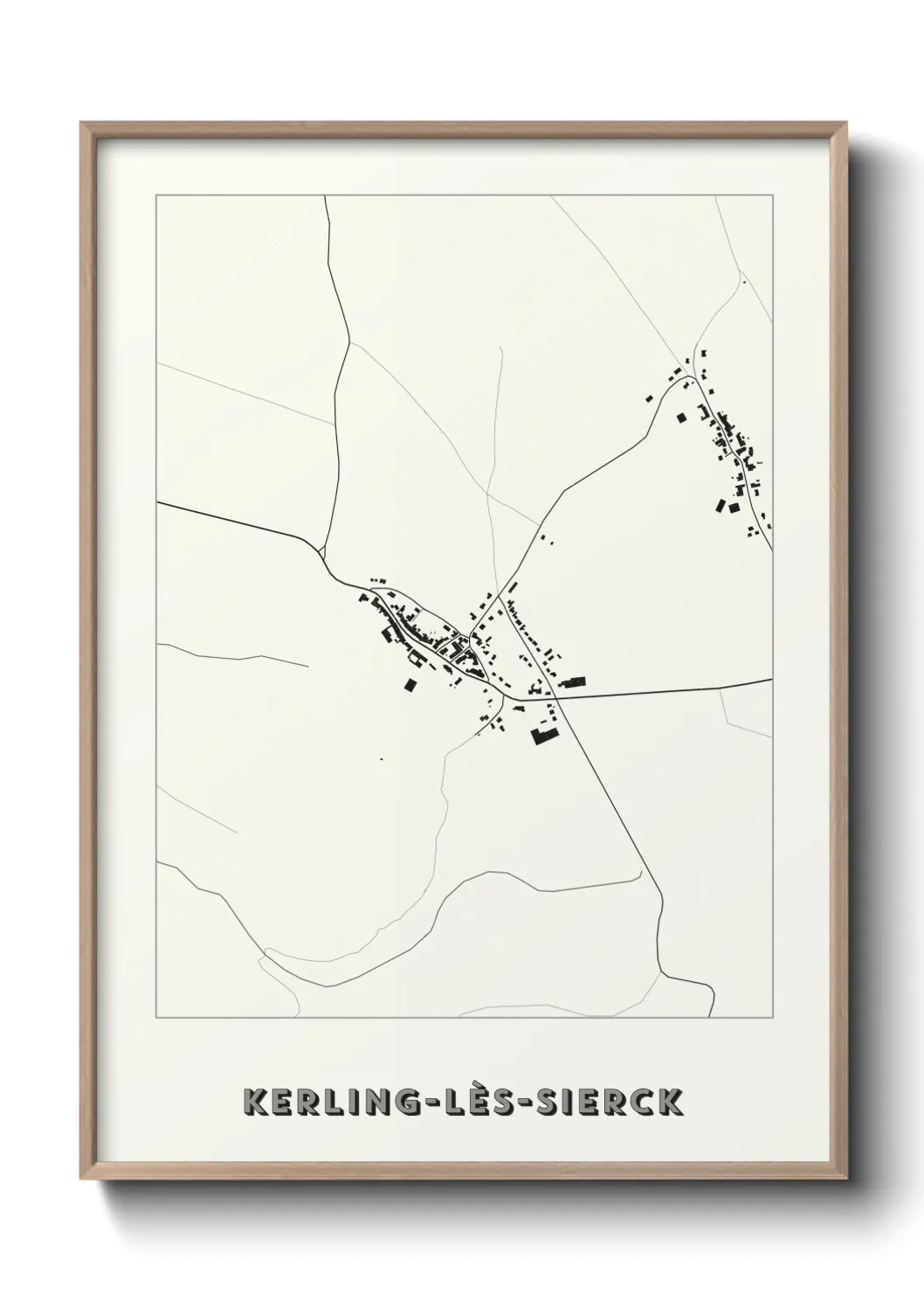 Un poster carteKerling-lès-Sierck