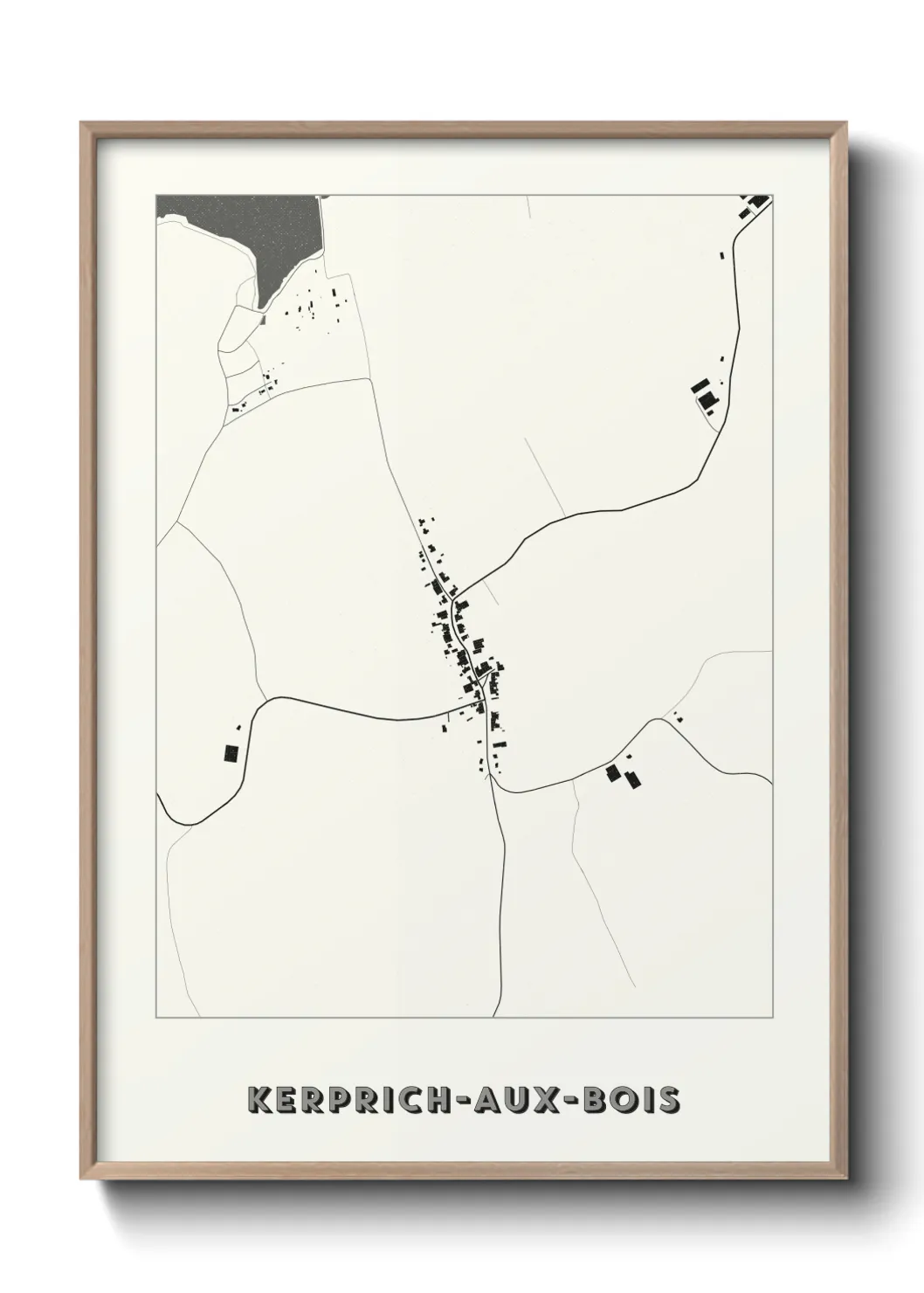 Un poster carteKerprich-aux-Bois