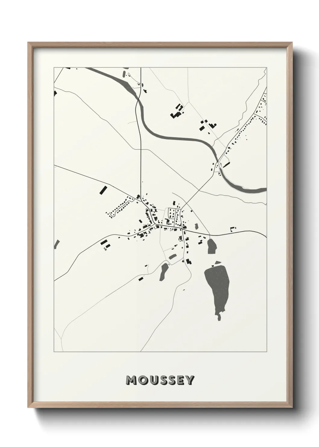 Une affiche de carte sur Moussey