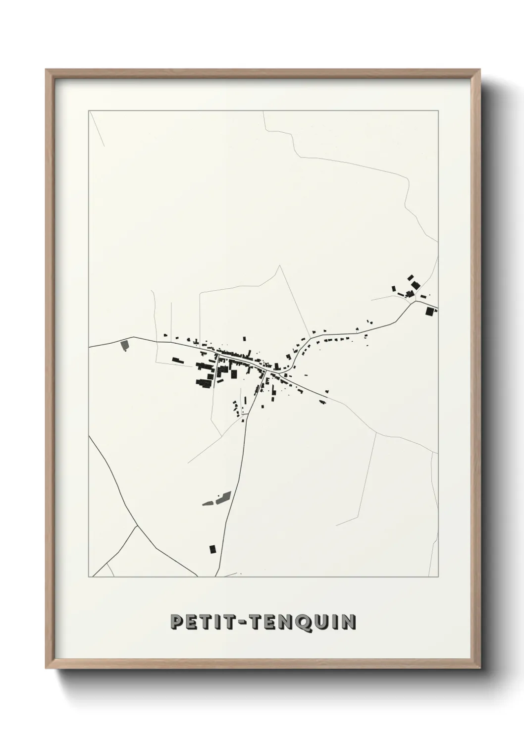 Une affiche de carte sur Petit-Tenquin