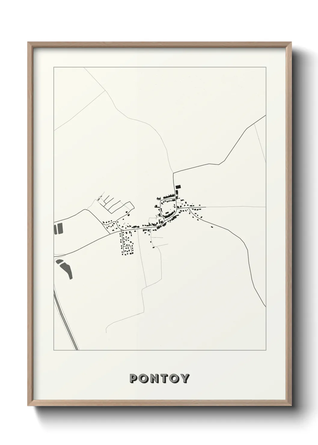 Une affiche de carte sur Pontoy
