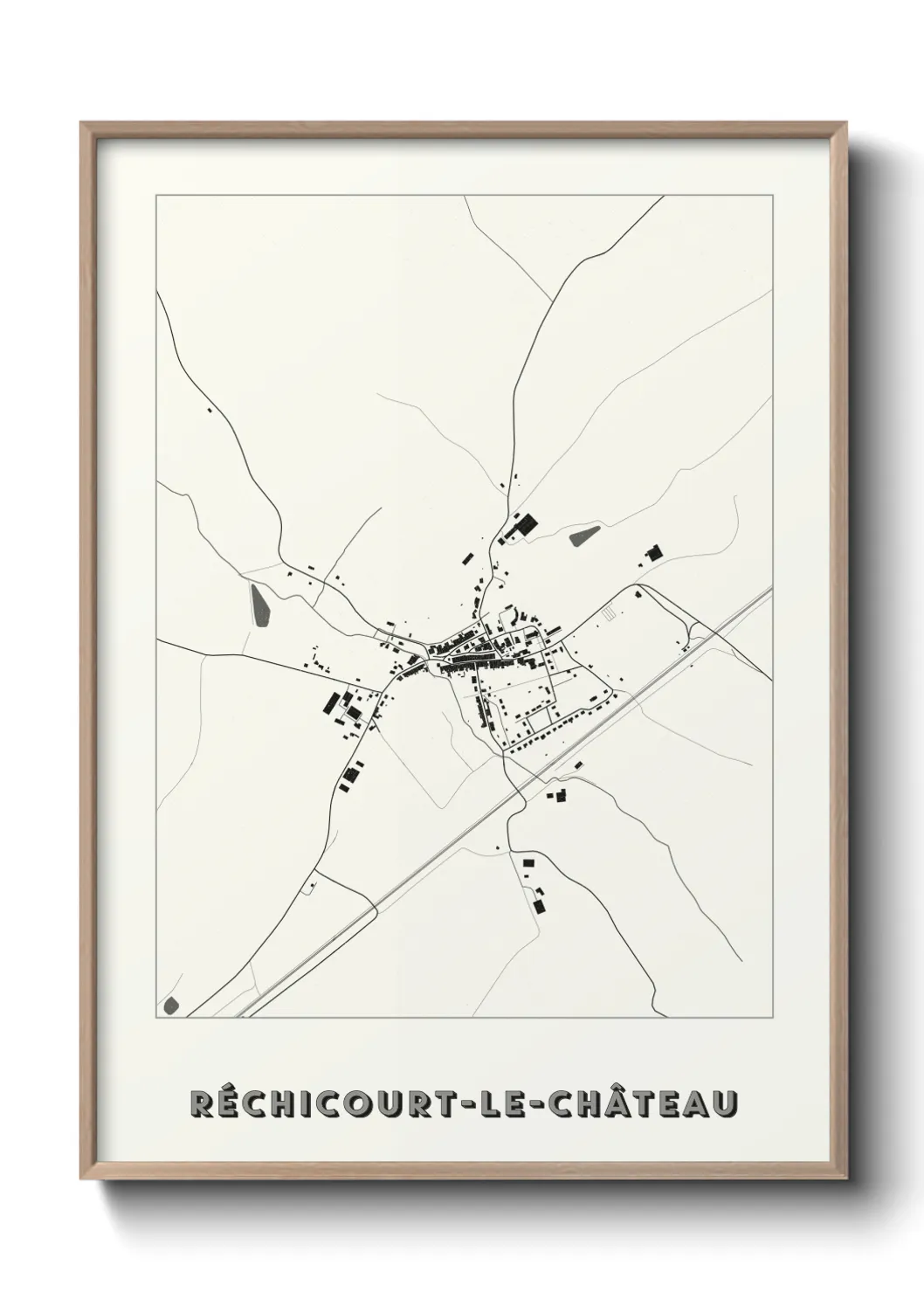 Un poster carteRéchicourt-le-Château