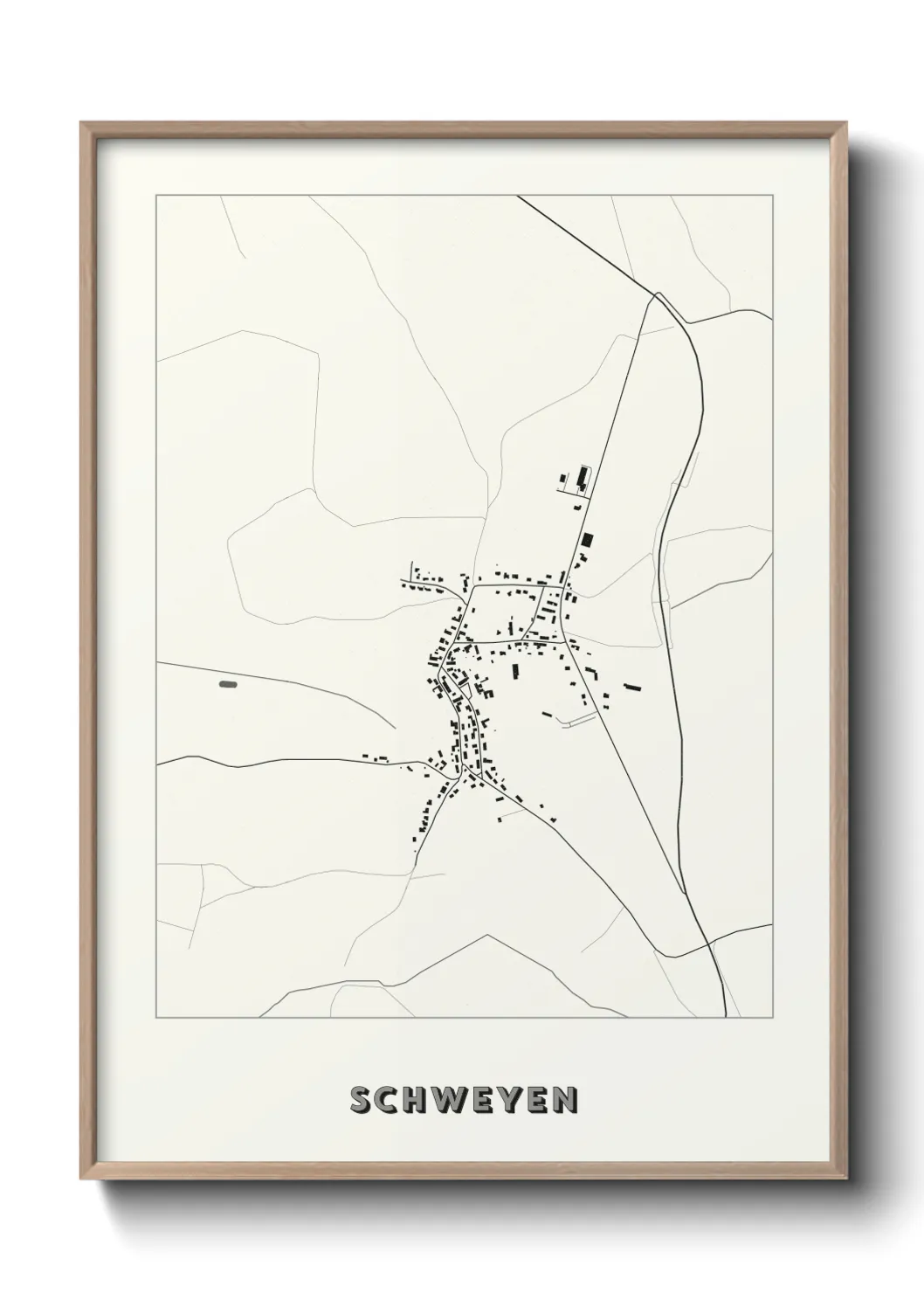 Une affiche de carte sur Schweyen
