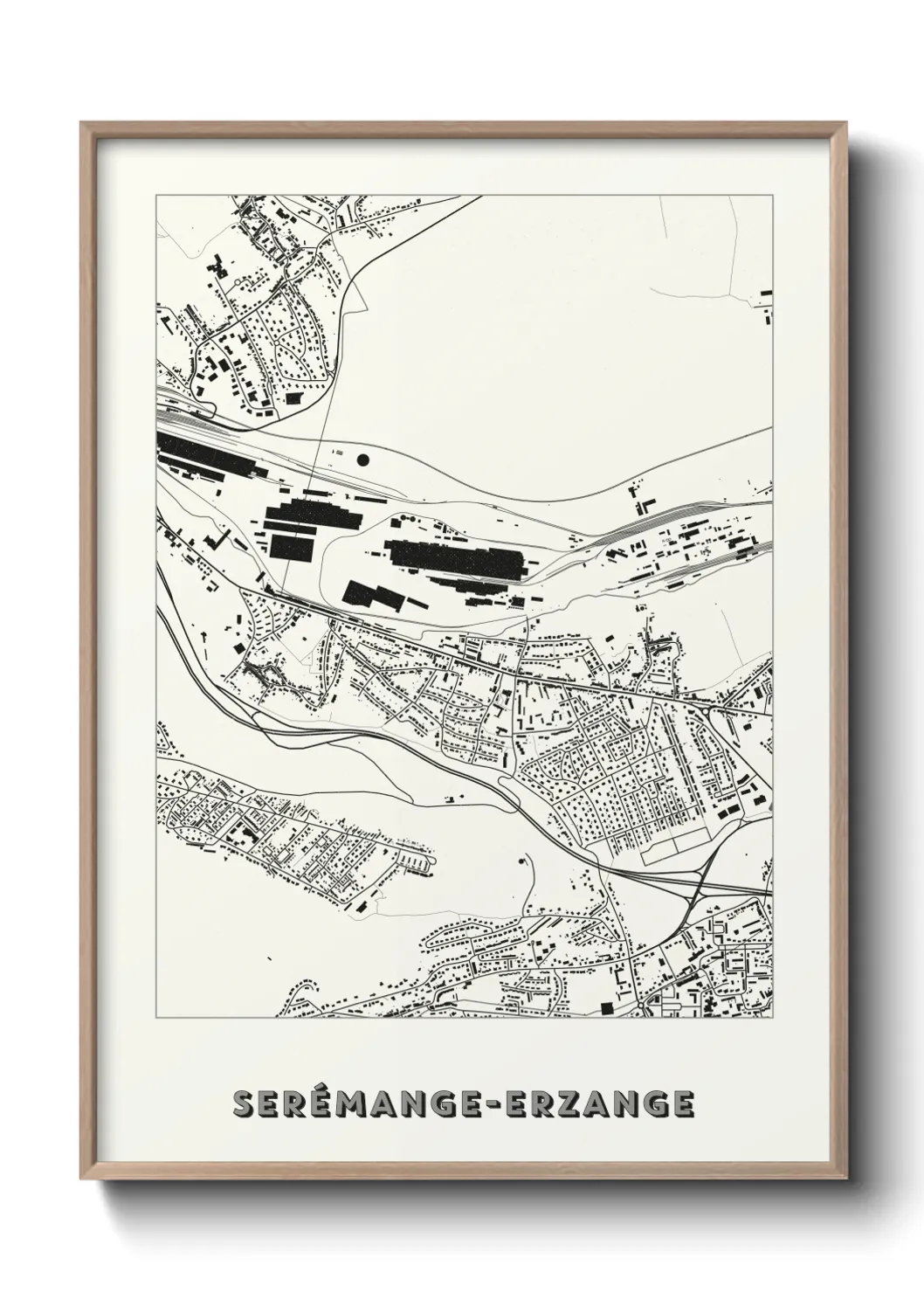 Un poster carteSerémange-Erzange