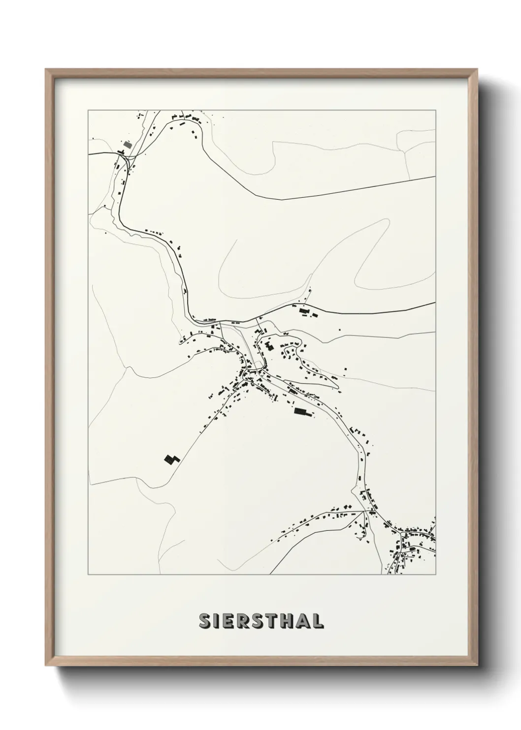 Une affiche de carte sur Siersthal
