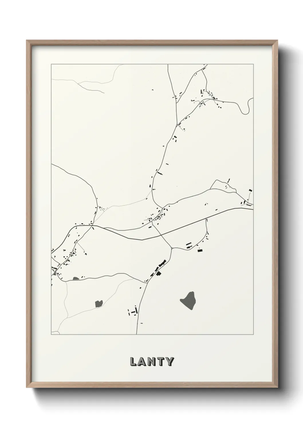 Une affiche de carte sur Lanty