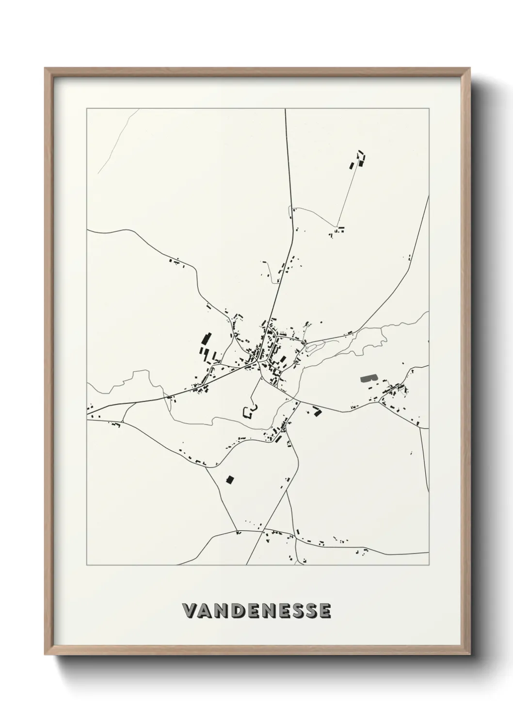 Une affiche de carte sur Vandenesse
