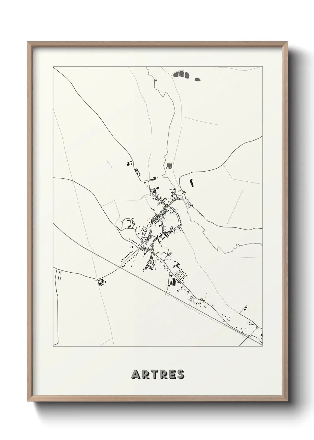 Une affiche de carte sur Artres