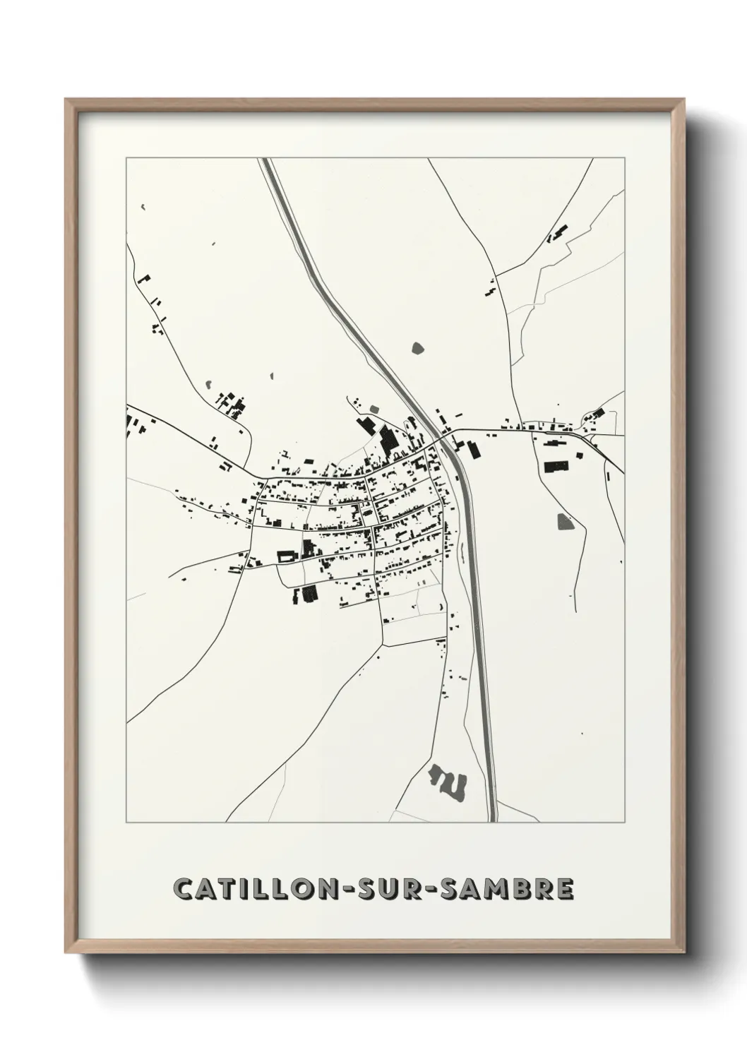 Un poster carteCatillon-sur-Sambre