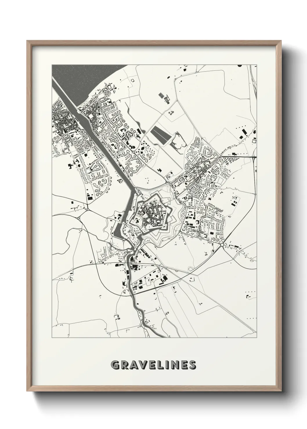 Une affiche de carte sur Gravelines