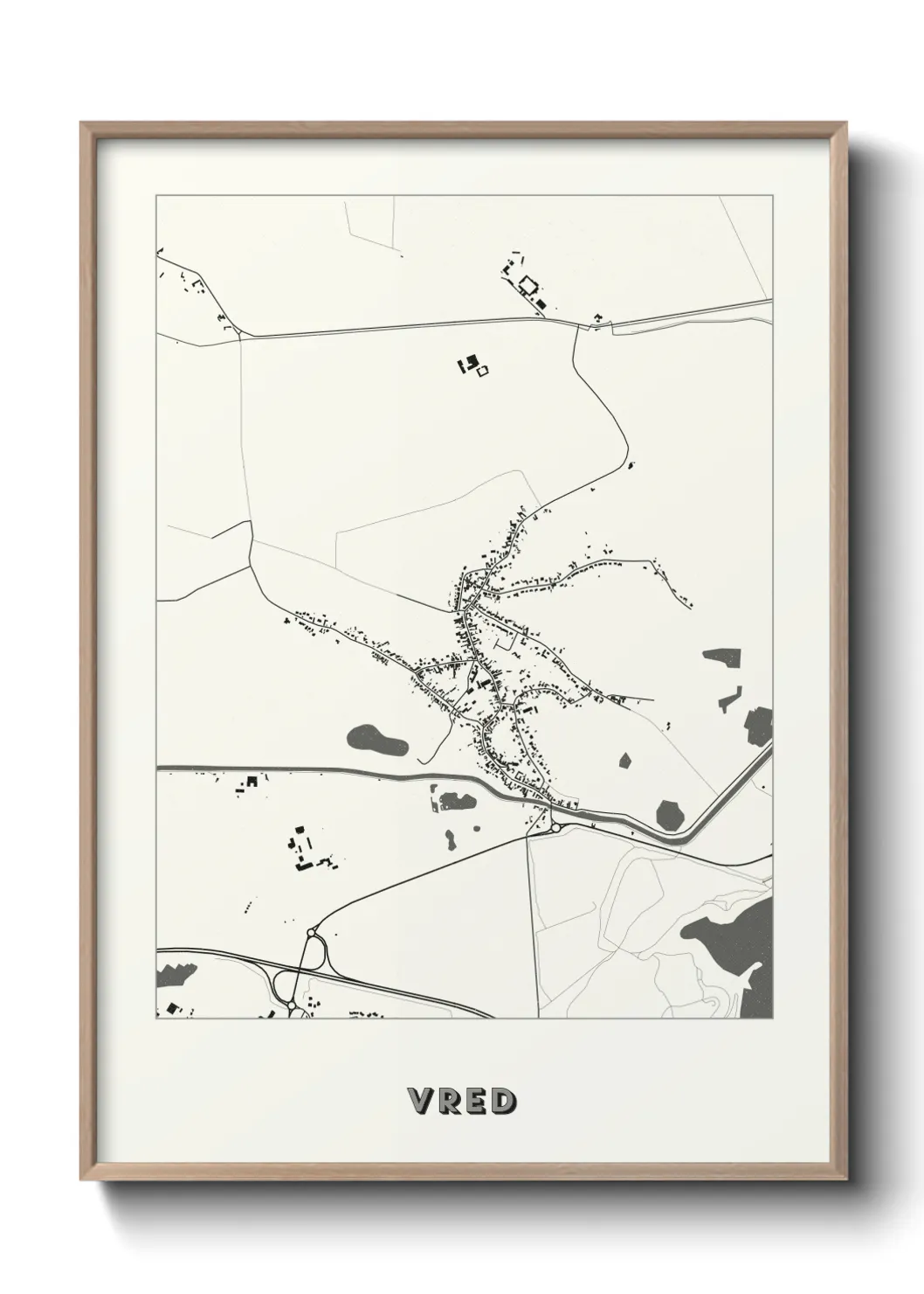 Une affiche de carte sur Vred